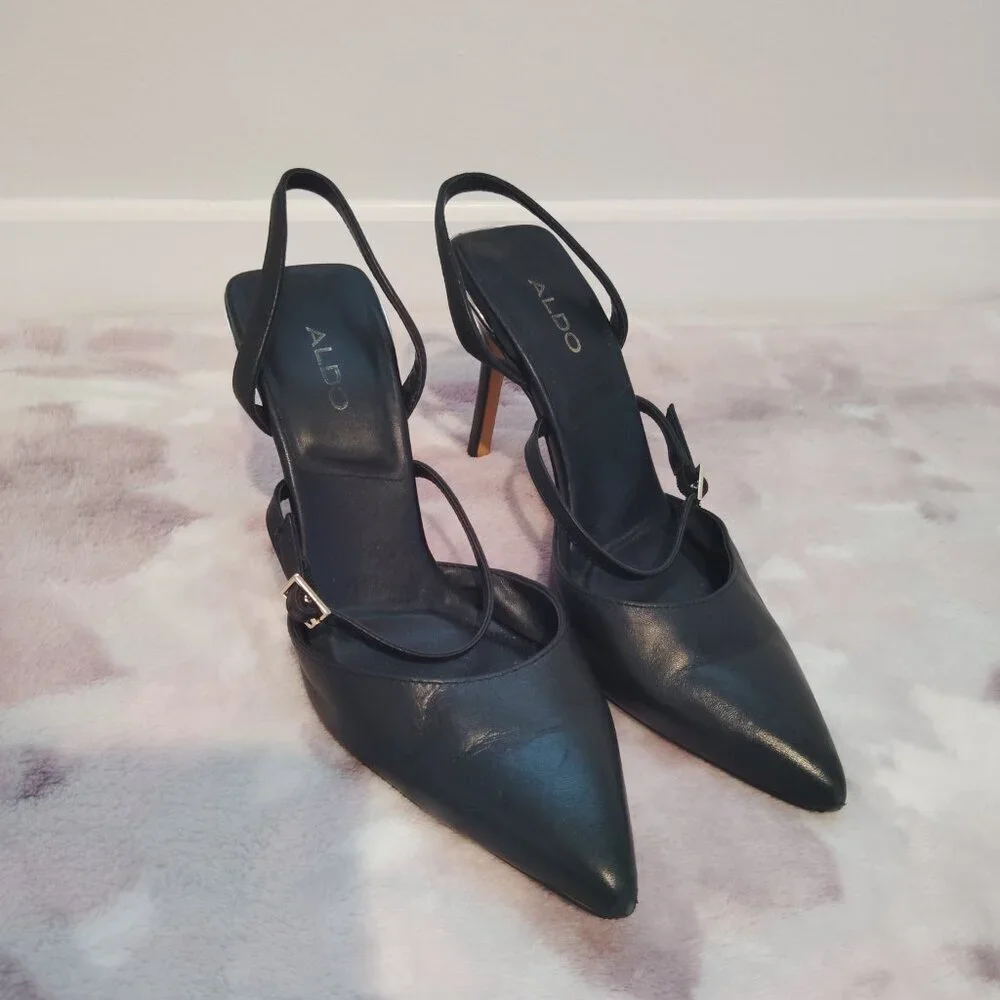 ALDO Axelle Ankle Strap Pointed Toe Pump Womens Heels - Picture 2 of 6